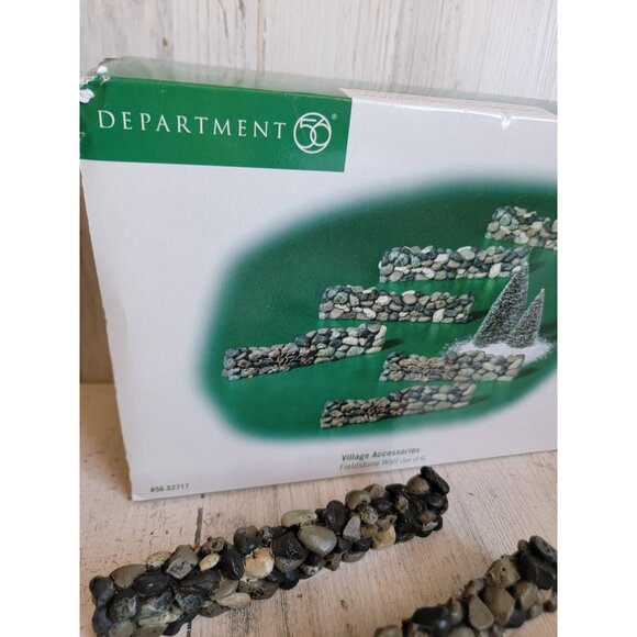 Dept 56 52717 fieldstone wall village accessory Xmas set - Picture 9 of 9